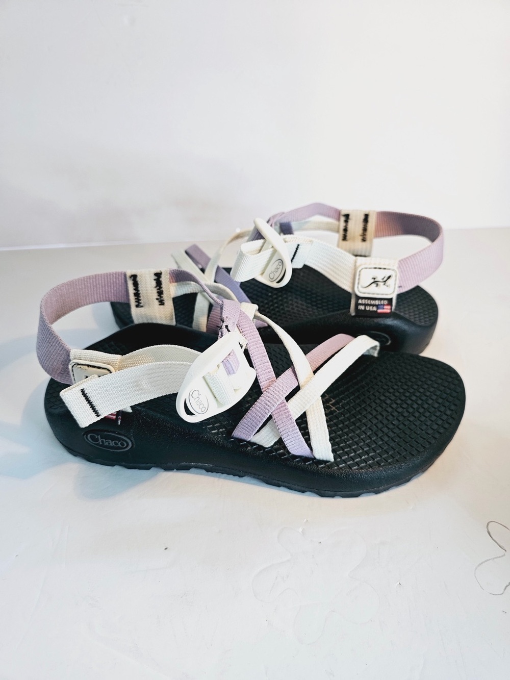 Chaco Women's Strappy Sandals - Lilac & Cream - Picture 5 of 9